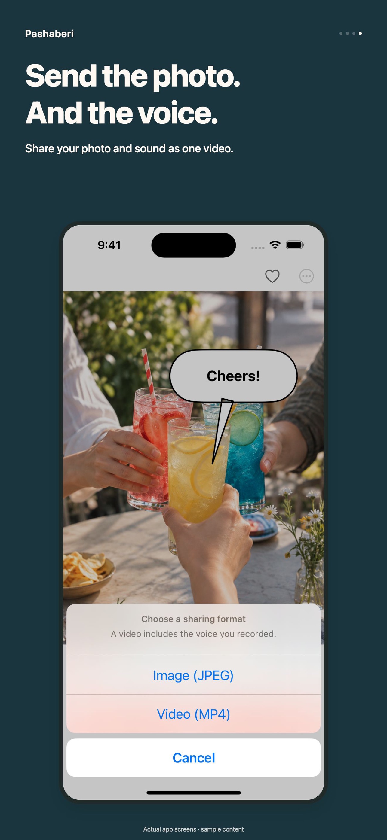 Screenshot 3 of Pashaberi: Photos with Sound