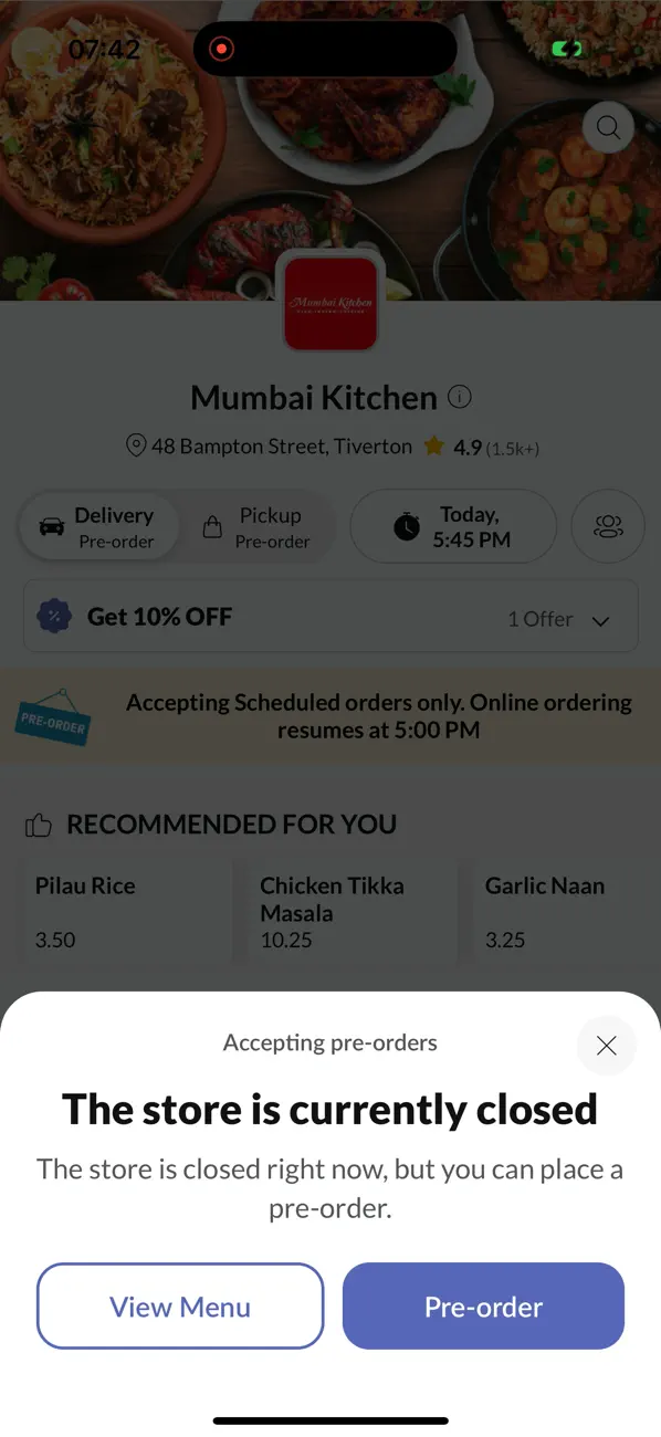 Screenshot #3 pour Mumbai Kitchen.