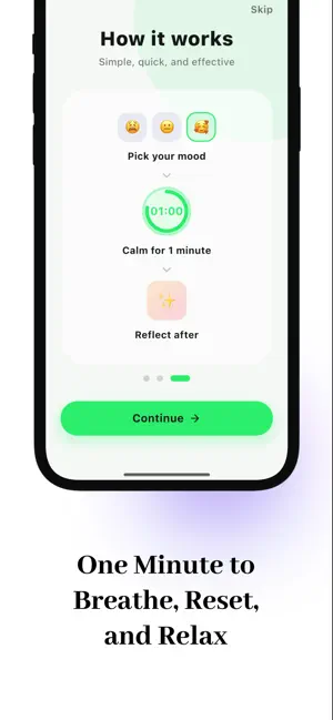 1 Minute Calm – Stress Relief screenshot 2