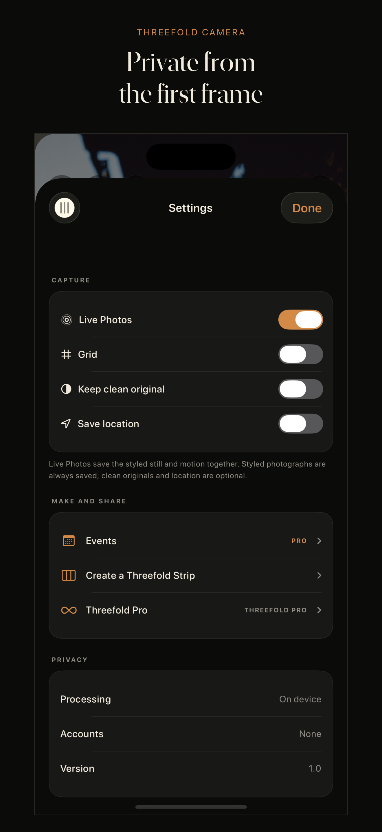 Threefold Camera screenshot 10