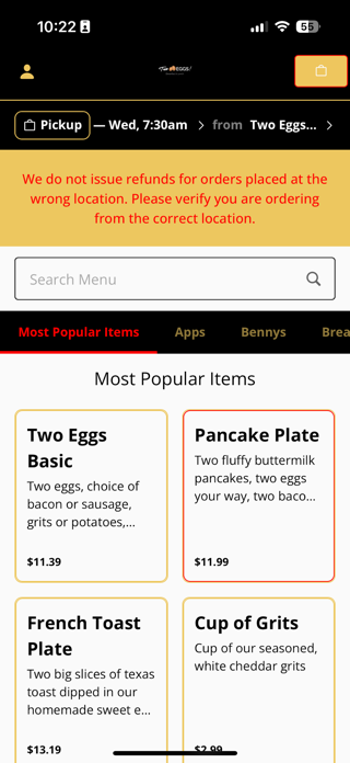 Two Eggs App Screenshot 3 of 3