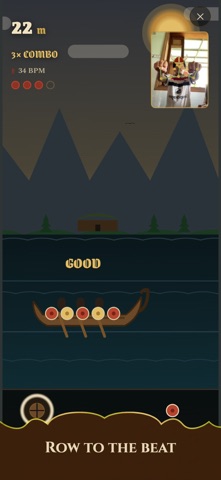 Viking Row: Drum Rhythm Game screenshot 1