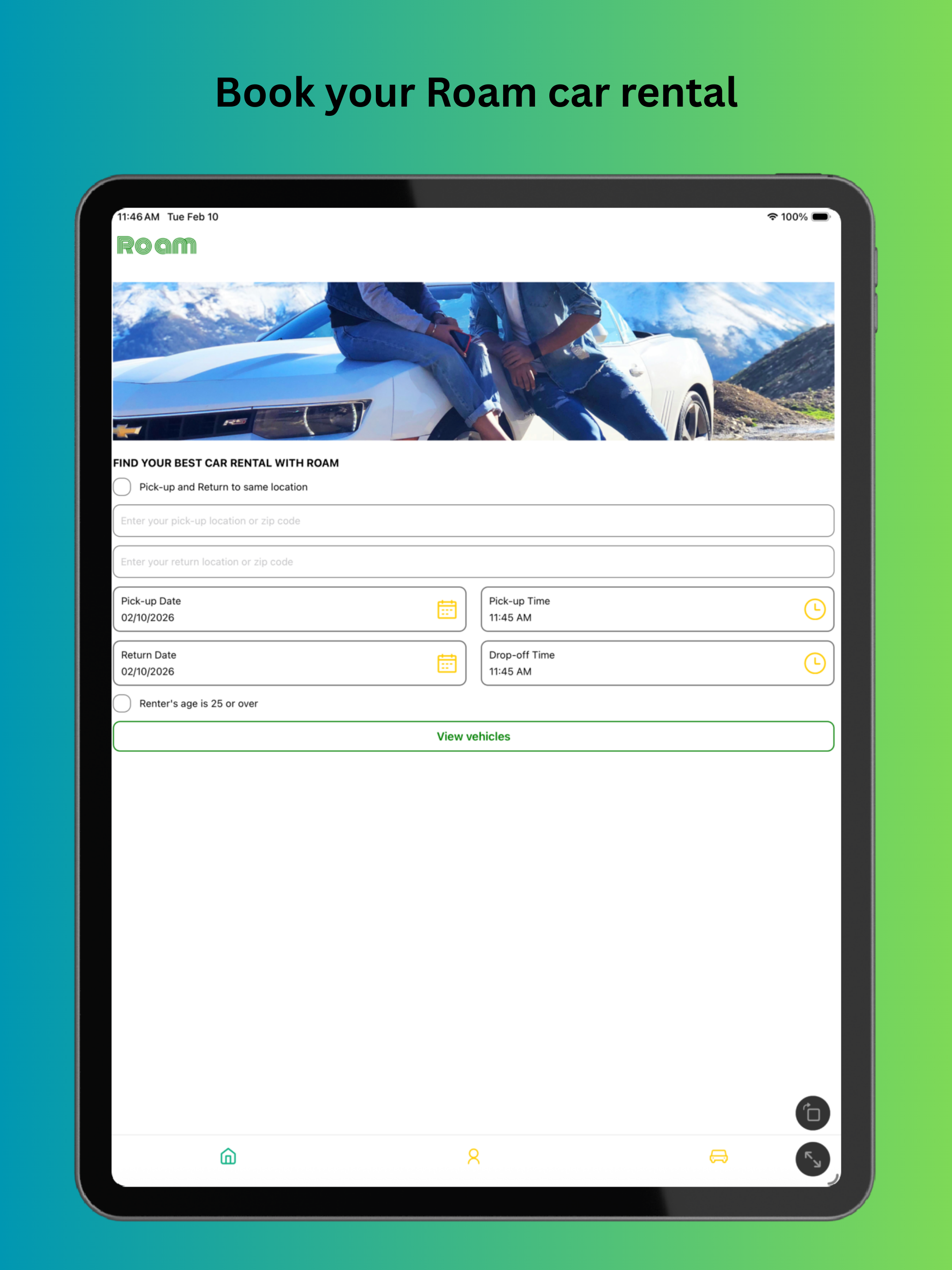 Roam Car Rental Pro