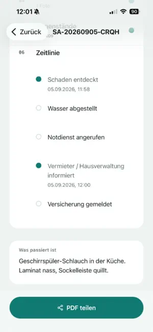 Schadenakte screenshot 4