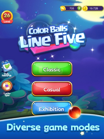 Color Balls Line Five