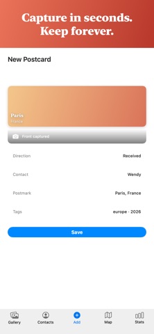 Postcard-Keeper screenshot