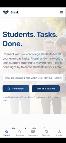 Stask - Hire Students Screenshot 1 of 2