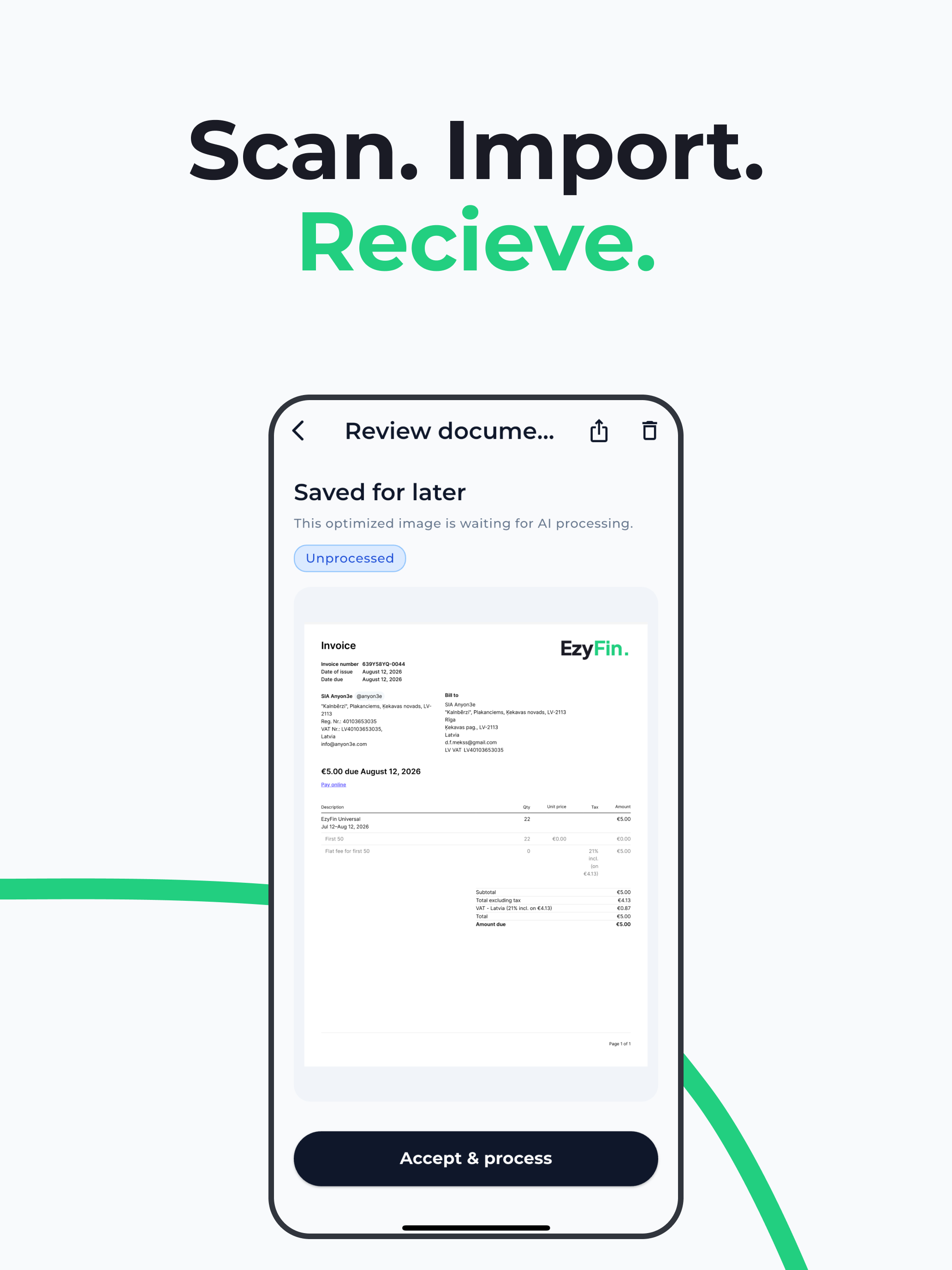 EzyFin: Scan Receipts screenshot 8