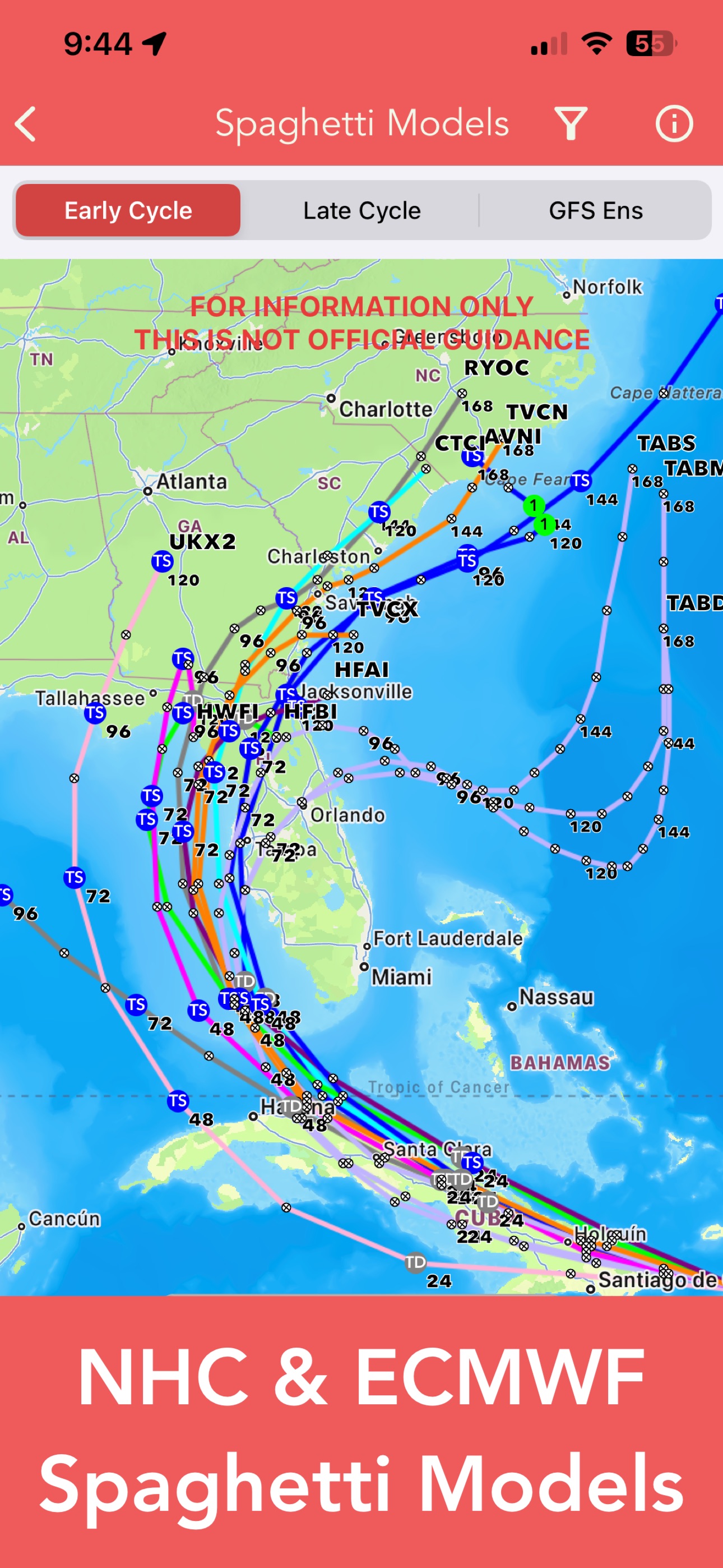 National Hurricane Center Data screenshot 1
