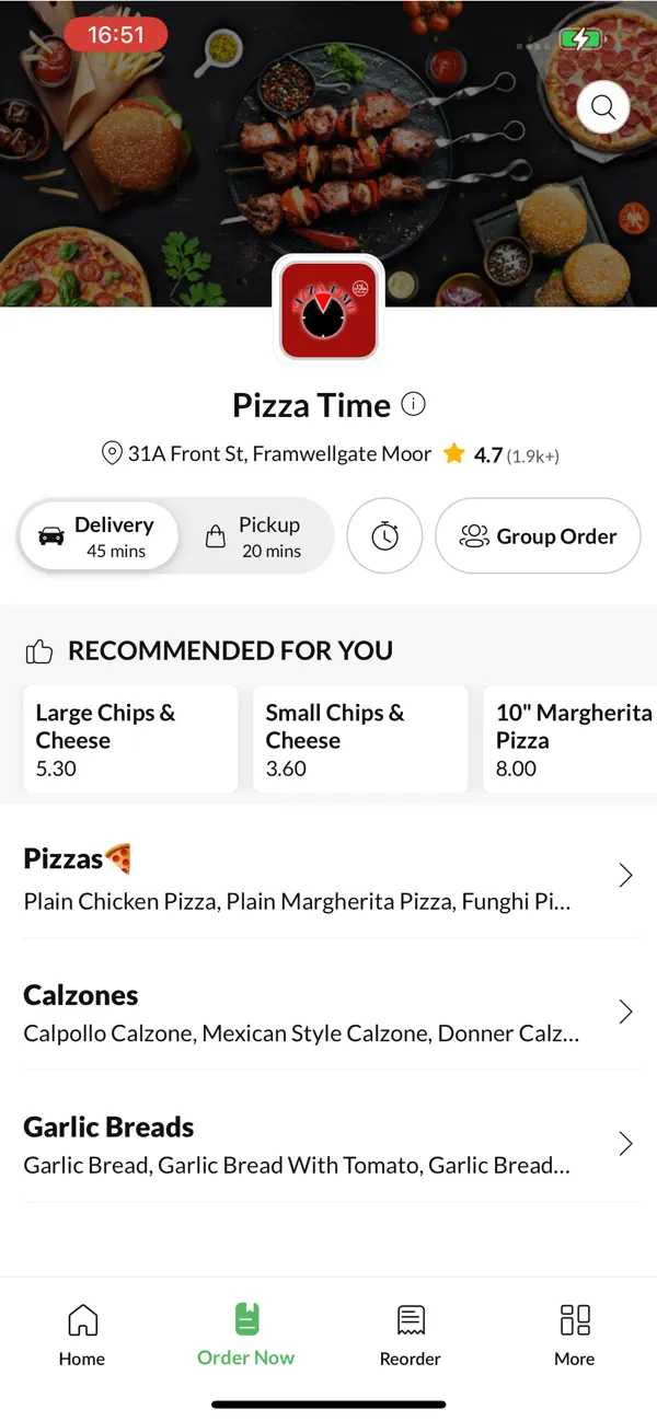 Screenshot #2 pour Pizza Time Framwellgate Moor