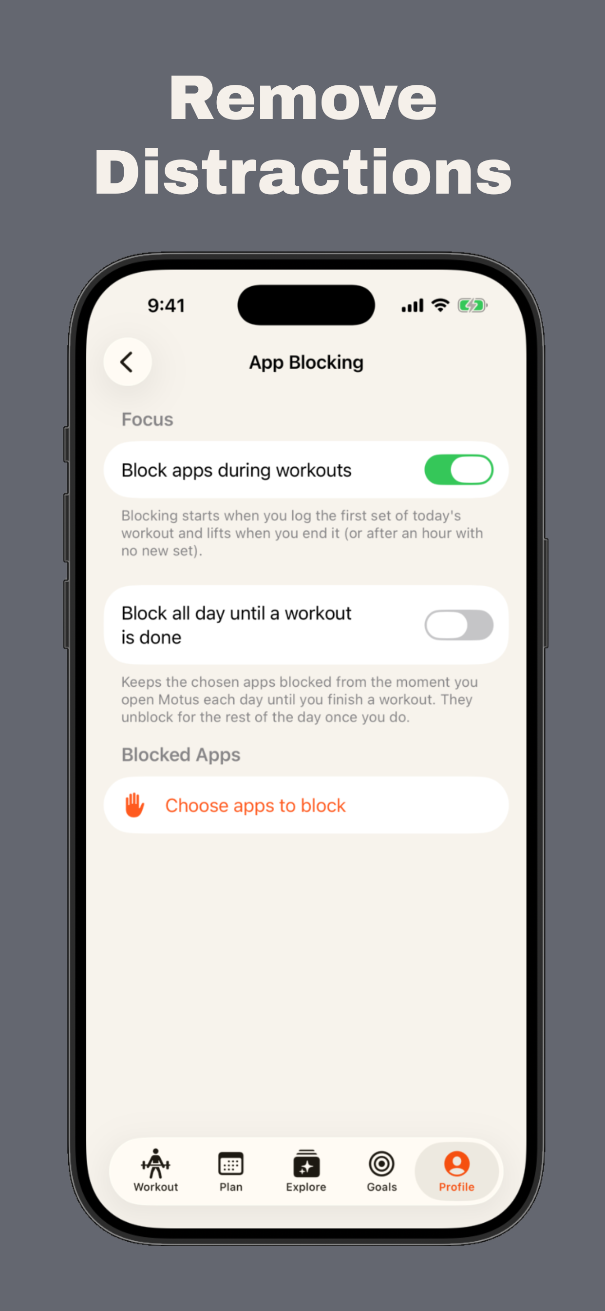 Motus: Workout Tracker screenshot 7