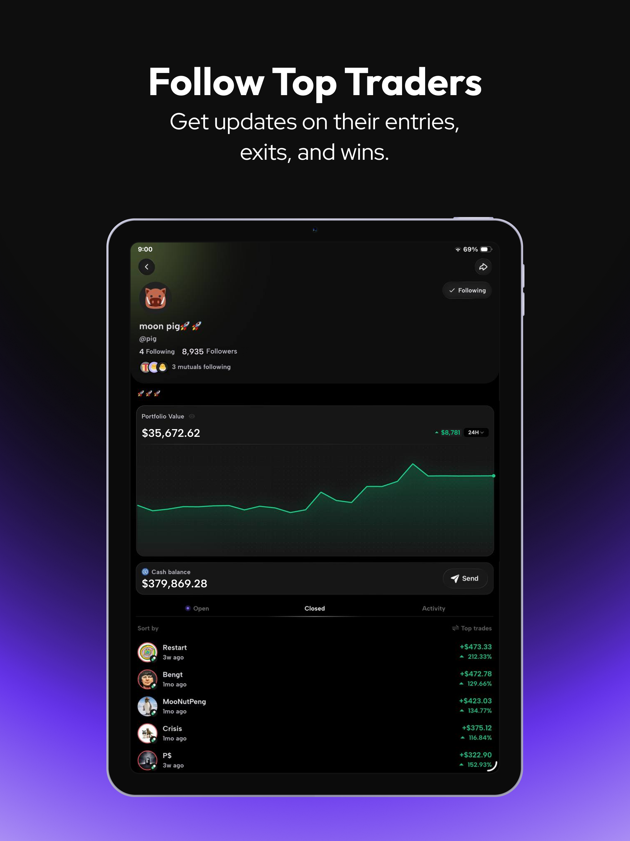 MoonRush: Social Trading