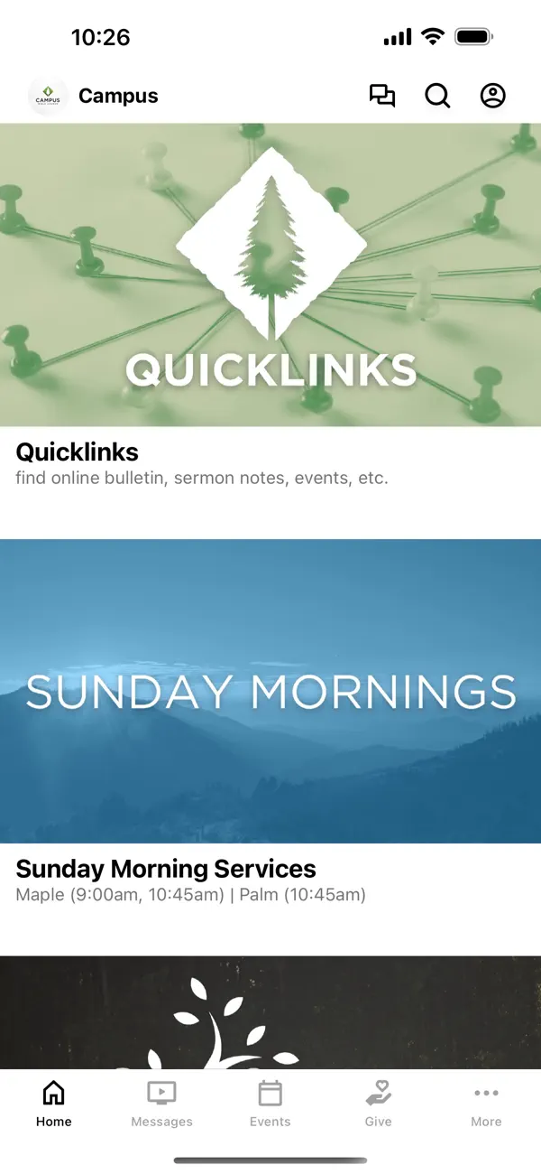 Screenshot #1 pour Campus Bible Church