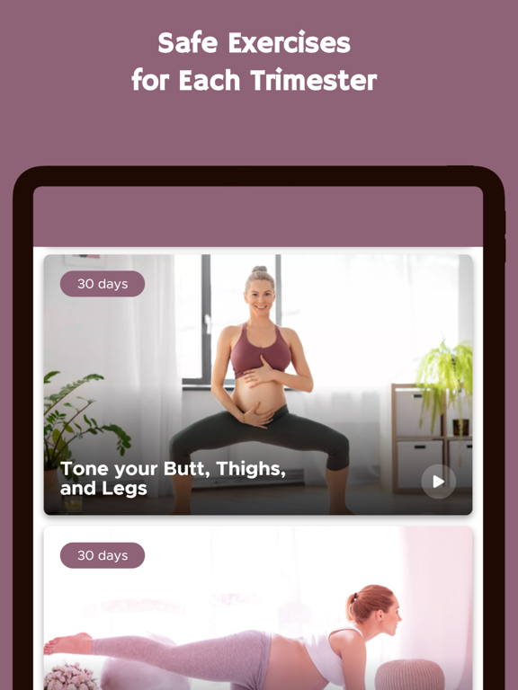 Exercise During Pregnancy iPad screenshot 2 - Health & Fitness app