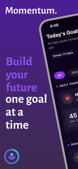 Momentum - Goal Tracker screenshot 1
