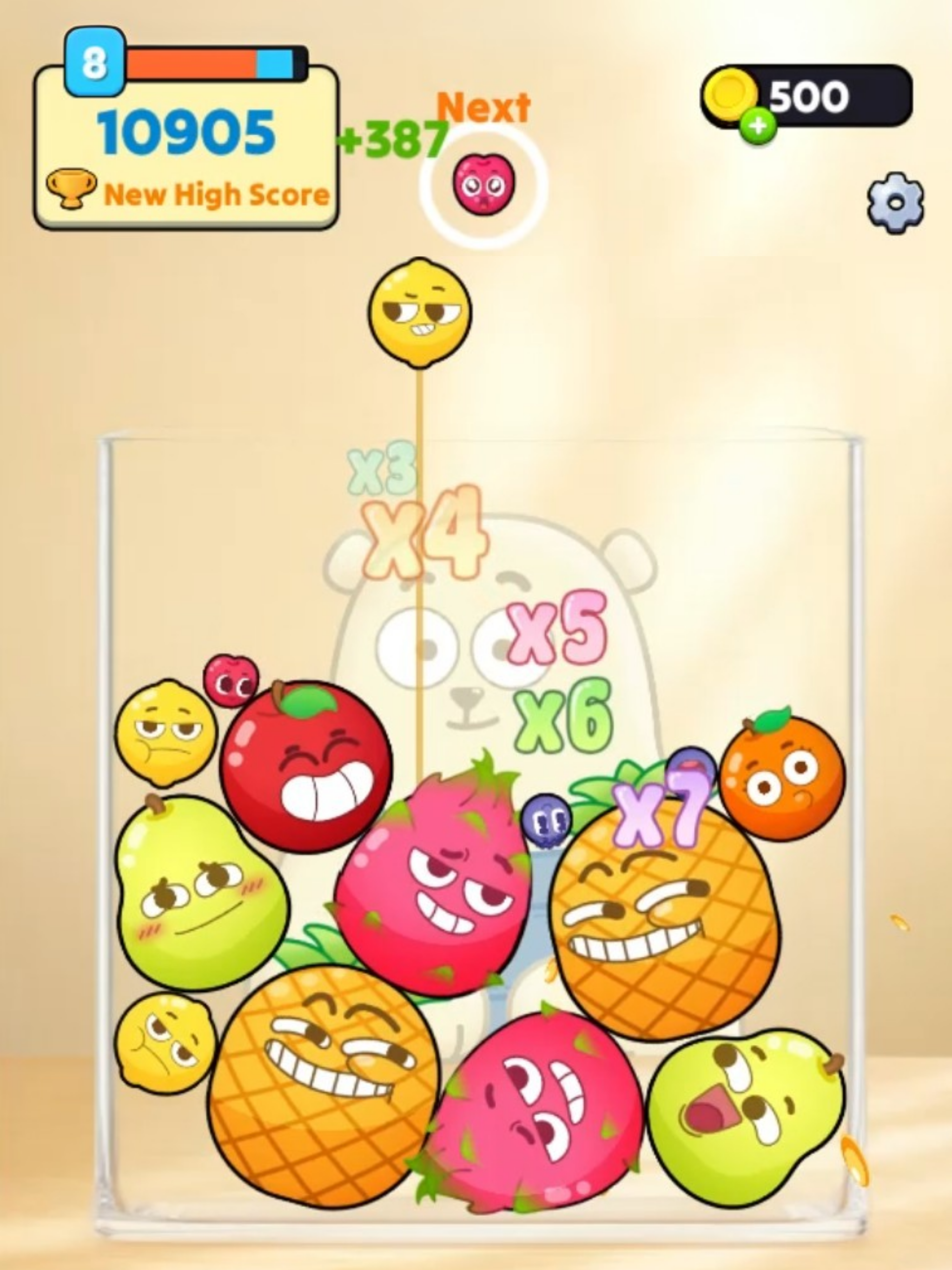 Happy Fruit: Merge Puzzle Game screenshot 8