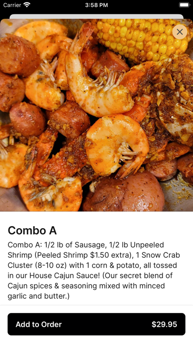 DaDam Crab iPhone screenshot 4 - Food & Drink app