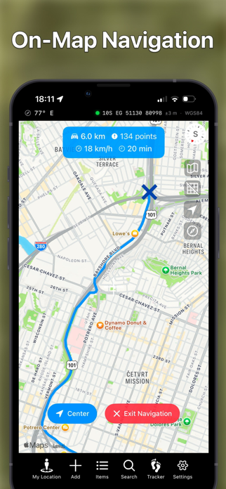 MGRS & UTM Map - Route Planner Screenshot 4 of 8