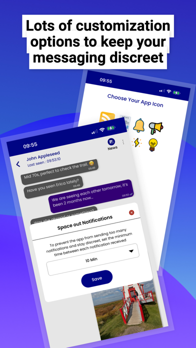 News Plume (hidden messenger) iPhone screenshot 6 - Social Networking app