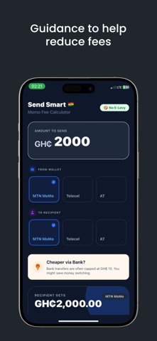 SendSmart: MoMo Fee Calc GH screenshot 3