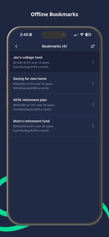 Compound Interest Calculator F iPhone screenshot