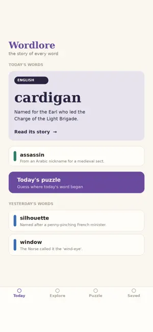 Wordlore: Word Origins screenshot 3