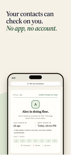 Still OK: Daily Check-In screenshot 3