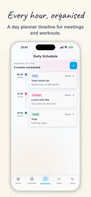 Diary Planner & Schedule screenshot 4
