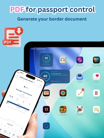 Schengen Calculator - Entorii iPad screenshot