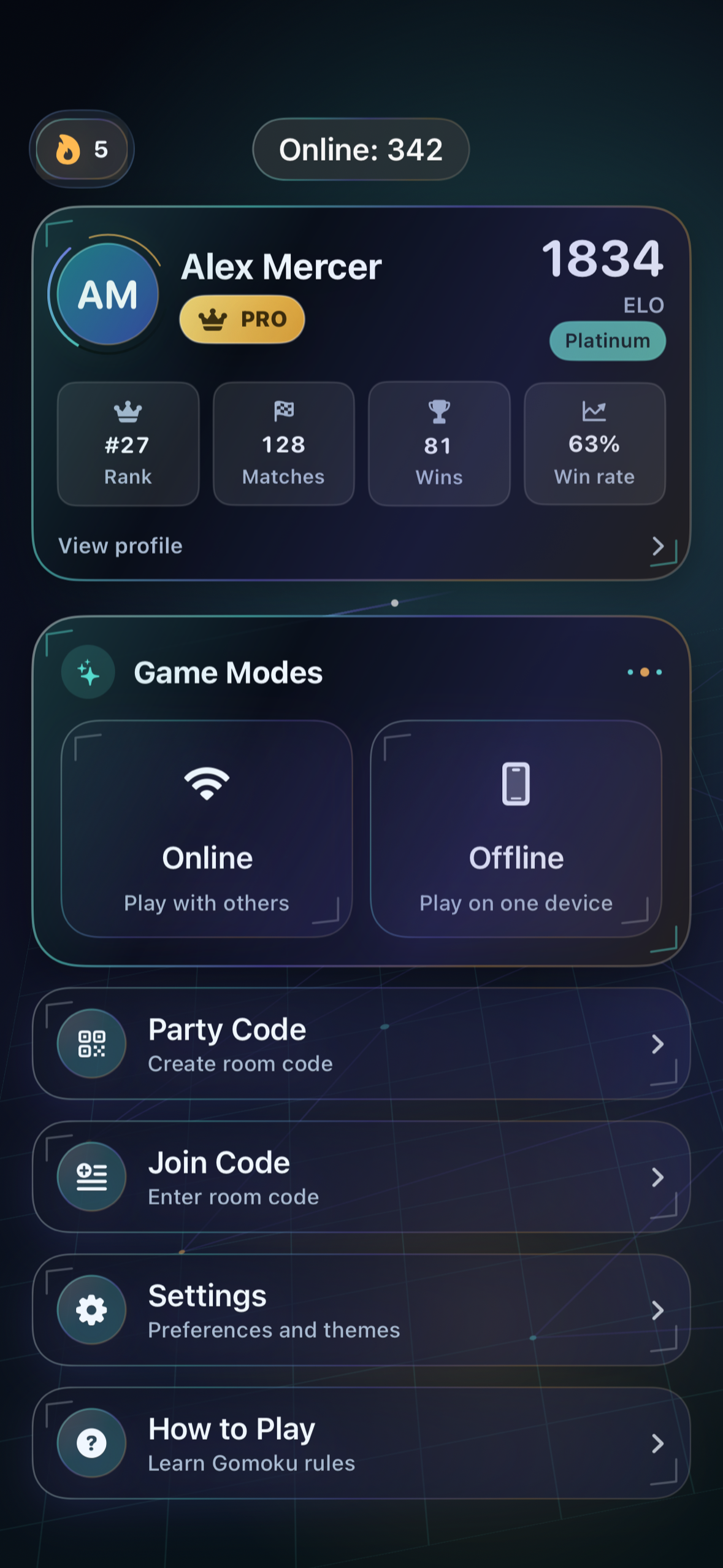 Gomoku Party (Board Game) screenshot 5