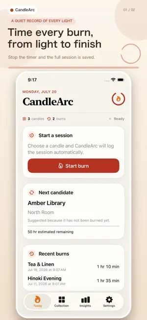CandleArc: Candle Journal screenshot 1