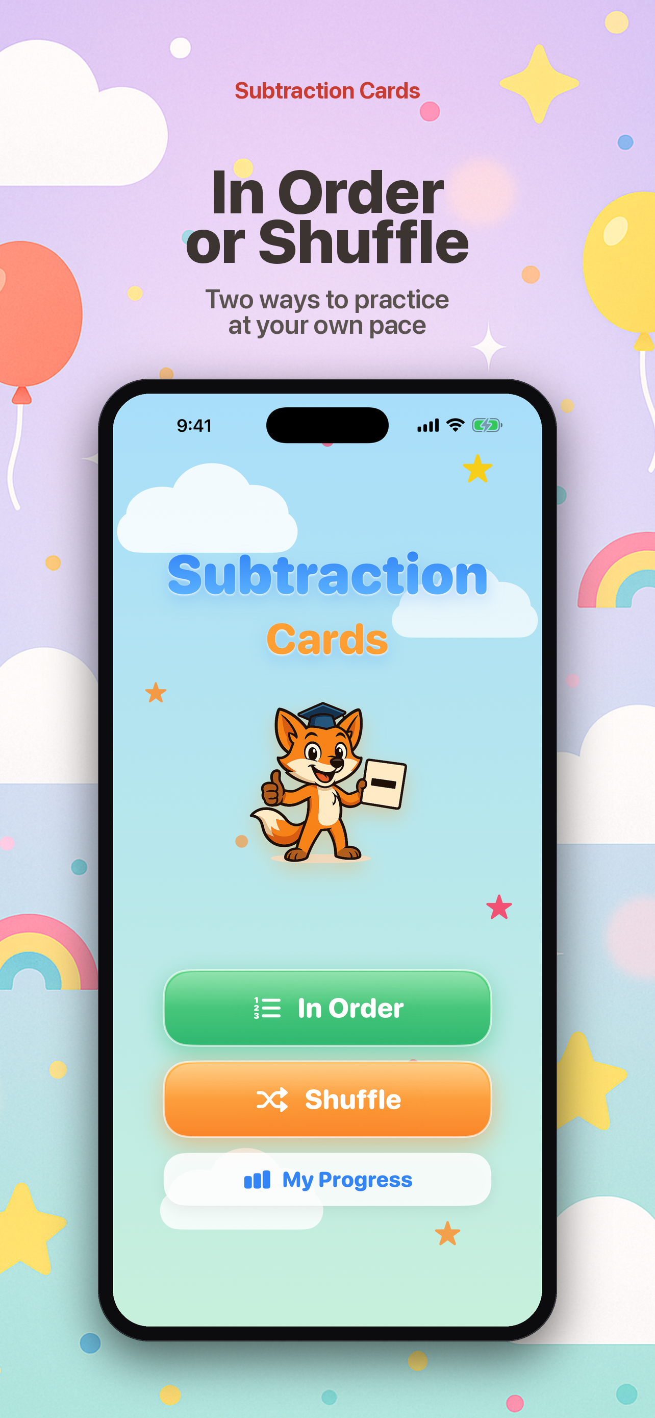 Subtraction Cards screenshot 7