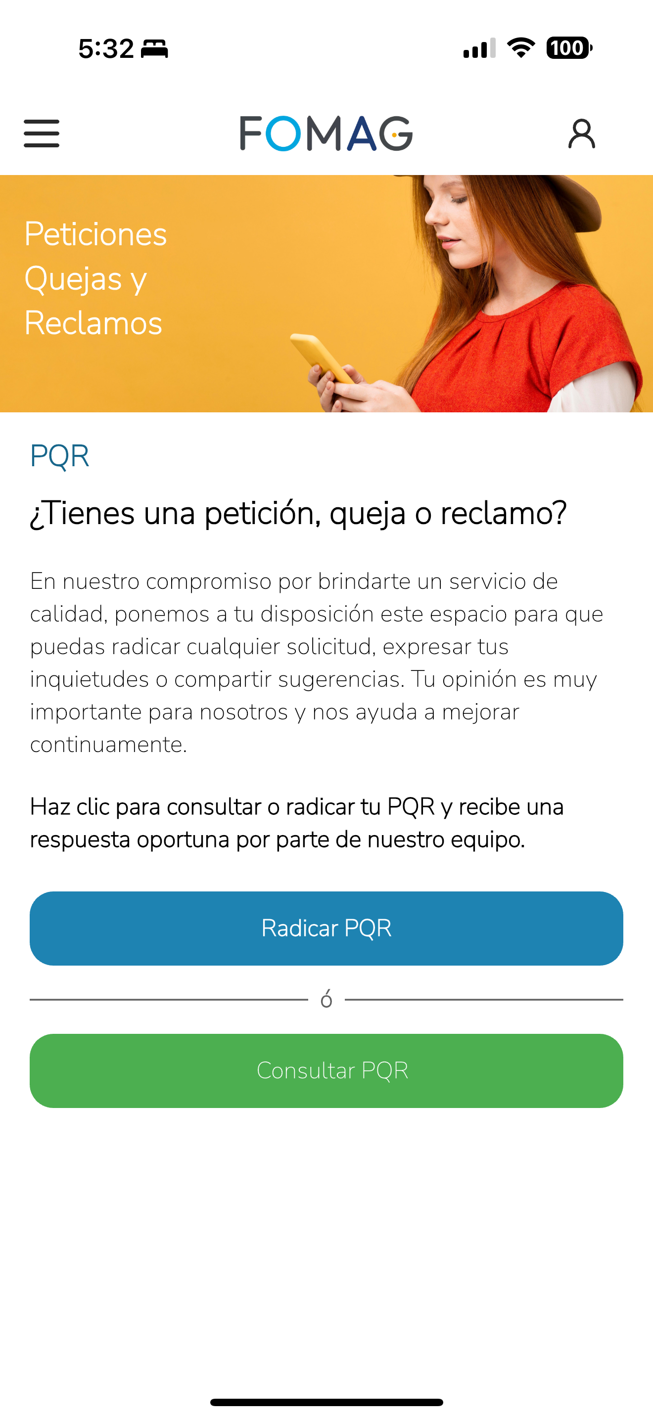Fomag App Móvil