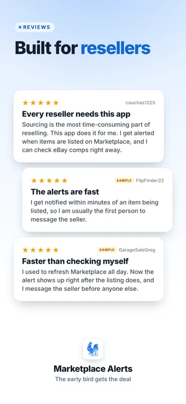 Marketplace Alerts screenshot 6 of 6