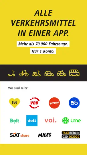 Screenshot von BVG Jelbi: Mobilität In Berlin auf dem iPhone 1