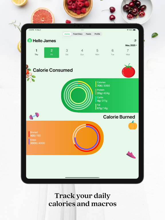 My Calorie Check iPad screenshot 3 - Health & Fitness app