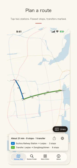 Suzhou Metro Subway Map 苏州地铁 screenshot 3