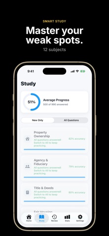 Real Estate License Exam: Quiz iPhone screenshot