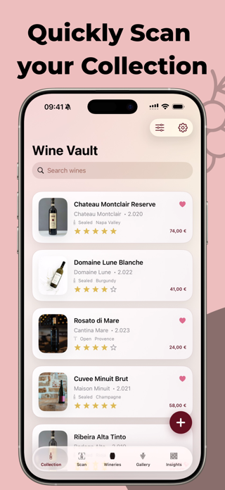 Wine Vault: Identifier Tracker Screenshot 2 of 8