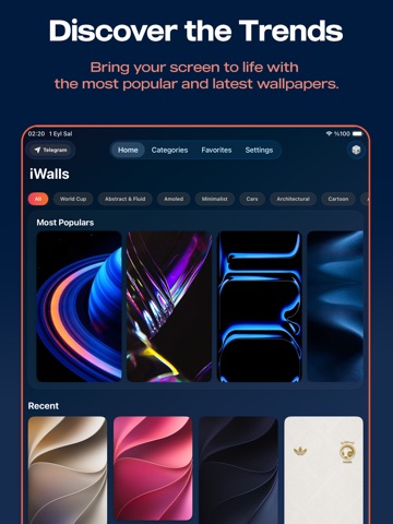iWalls: 4K Wallpapers & Widget iPad screenshot