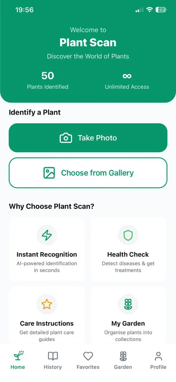 Screenshot #1 pour Plant Scan - Identificateur IA