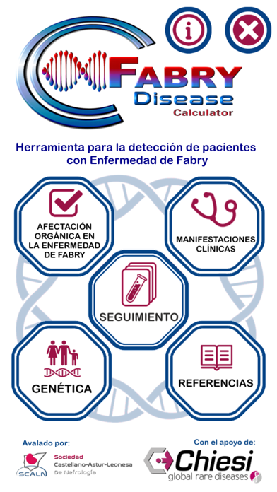 FABRY Disease Calculator iPhone screenshot