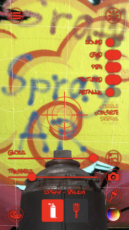 #2. Graffiti Spray AR (iOS) Ved: Philippe Zay