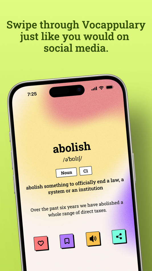 #1. Vocappulary : Learn Vocabulary (iOS) Ved: Rubrec