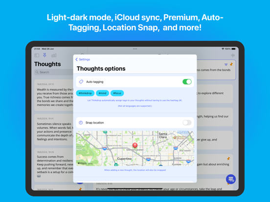Thinkdrop: Drop your thoughts iPad screenshot 7 - Productivity app