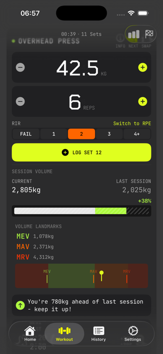Afterset: Gym Workout Tracker Screenshot 2 of 6