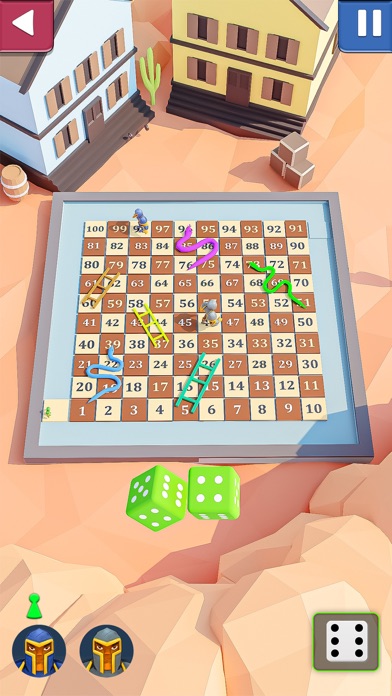 Snakes & Ladders Dice Game Screenshot