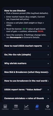 Stocker Decision Tool Screenshot 5 of 5
