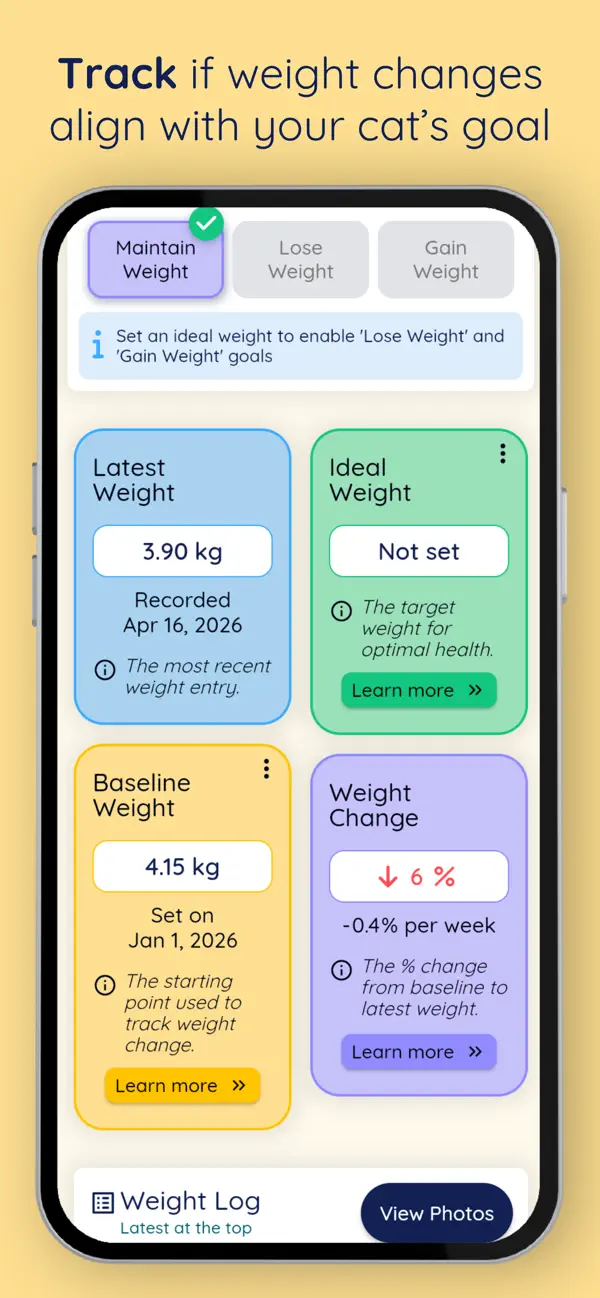 Cat Weight Kit Screenshot 4
