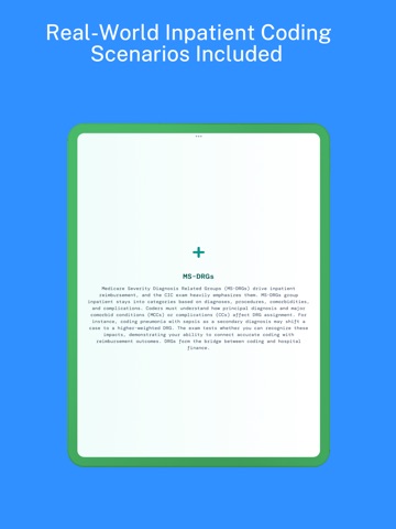 AAPC CIC Prep: Inpatient Coder iPad screenshot